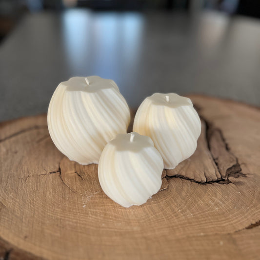 Set of 3 Swirl Candles