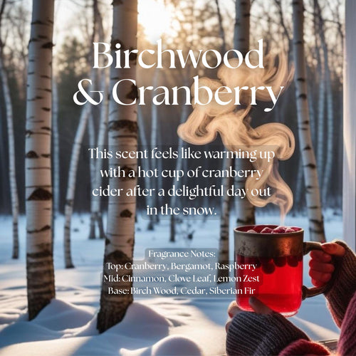 Birchwood & Cranberry candle