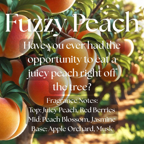 Fuzzy Peach Candle