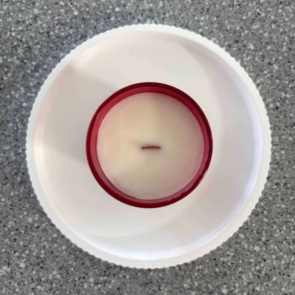 Strawberry Rhubarb Red Gloss Candle
