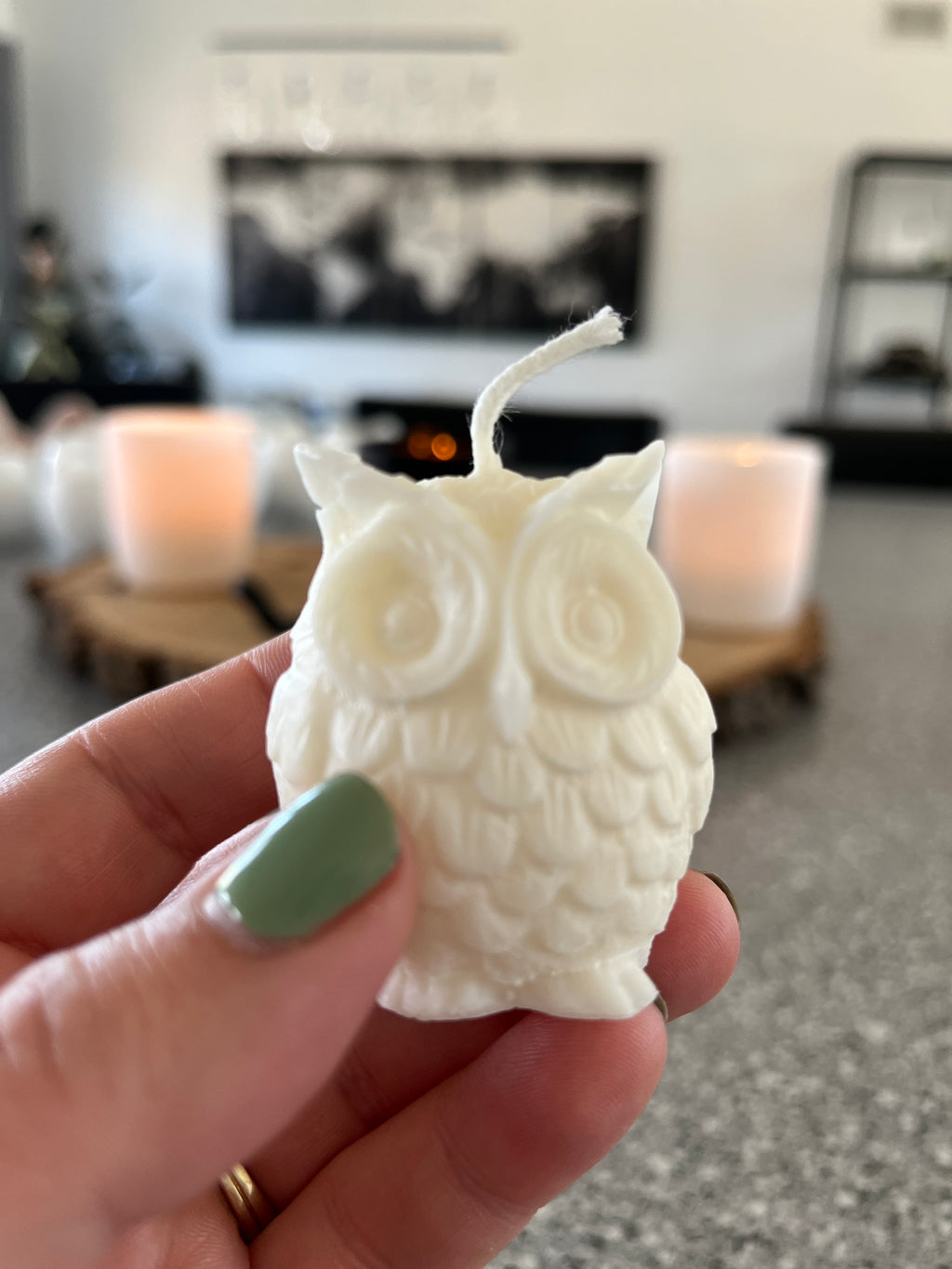 Owl Candle