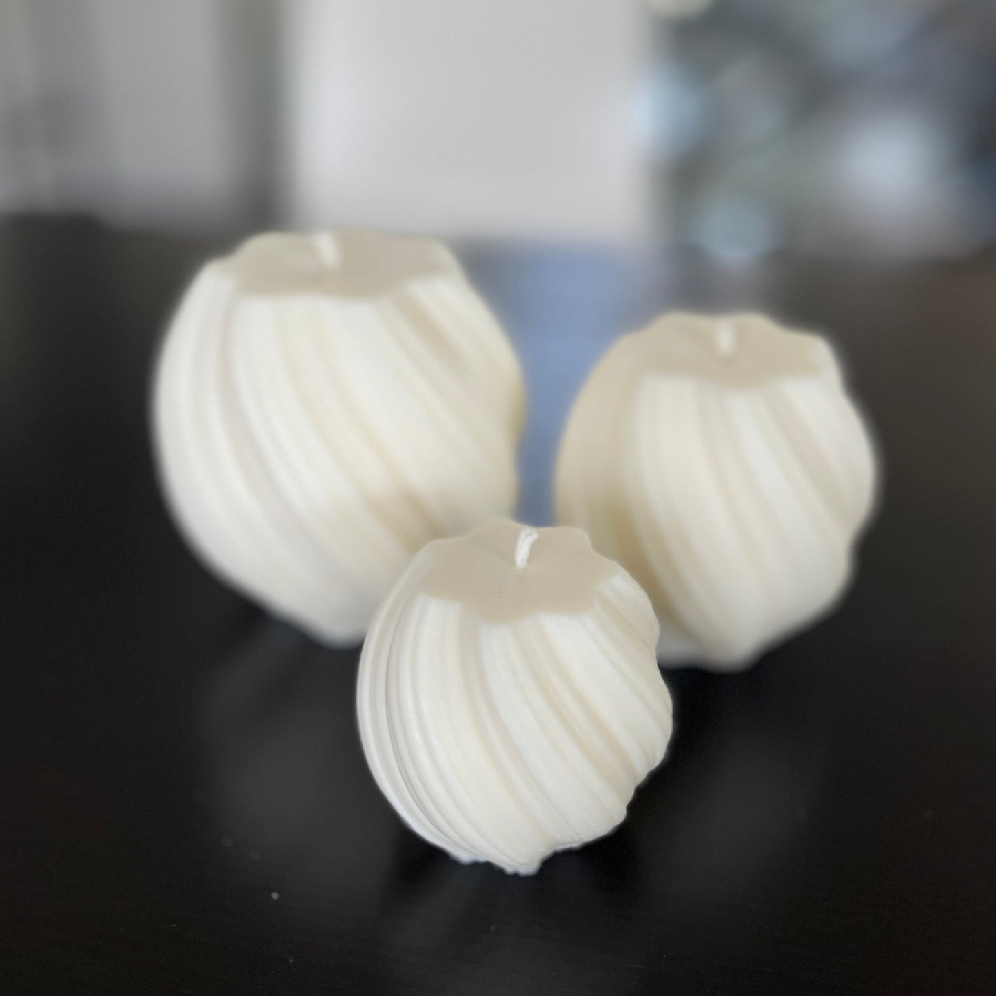 Set of 3 Swirl Candles