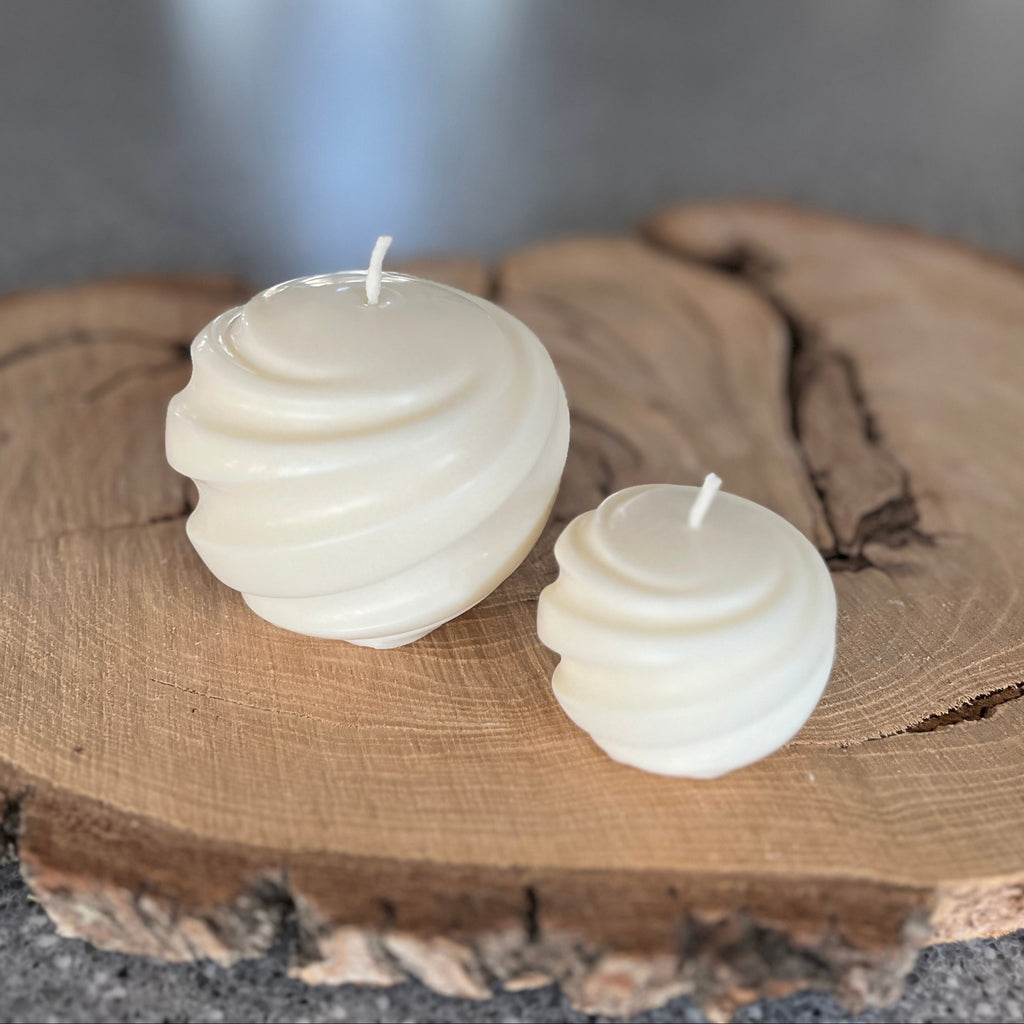 Set of 2 Swirl Candles