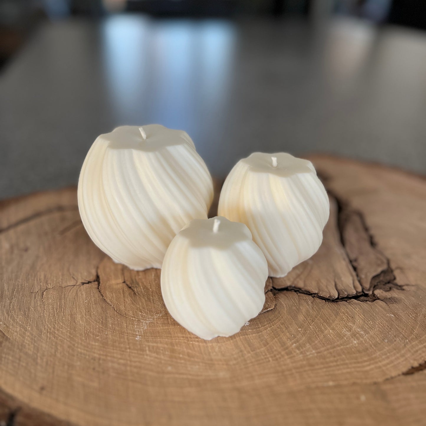 Set of 3 Swirl Candles