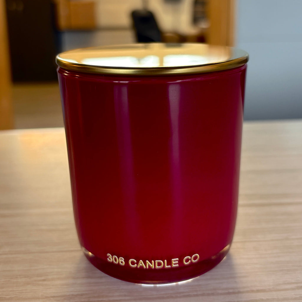 Strawberry Rhubarb Red Gloss Candle