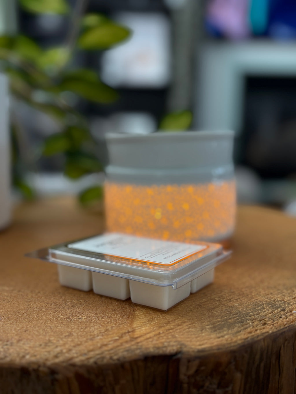 Baby Apricot Wax Melts - coconut soy wax, clean burning,  tangerine, apricot nectar, and lavender scents, made in Canada