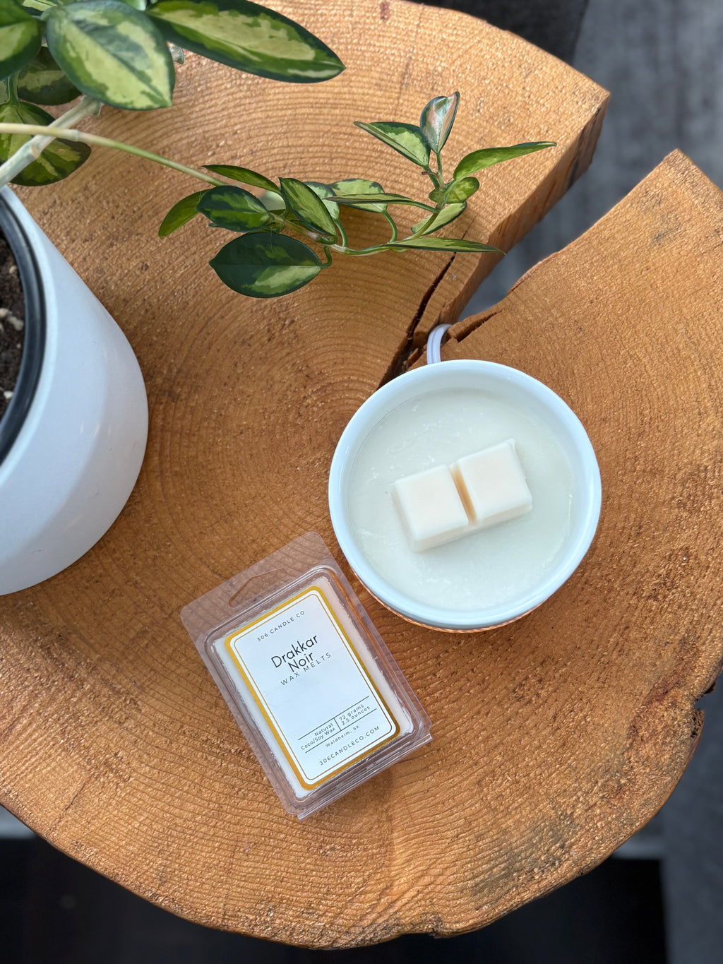 Drakkar Noir Wax Melts - coconut soy wax, clean burning,  lemon, sandalwood, and musk scents, made in Canada