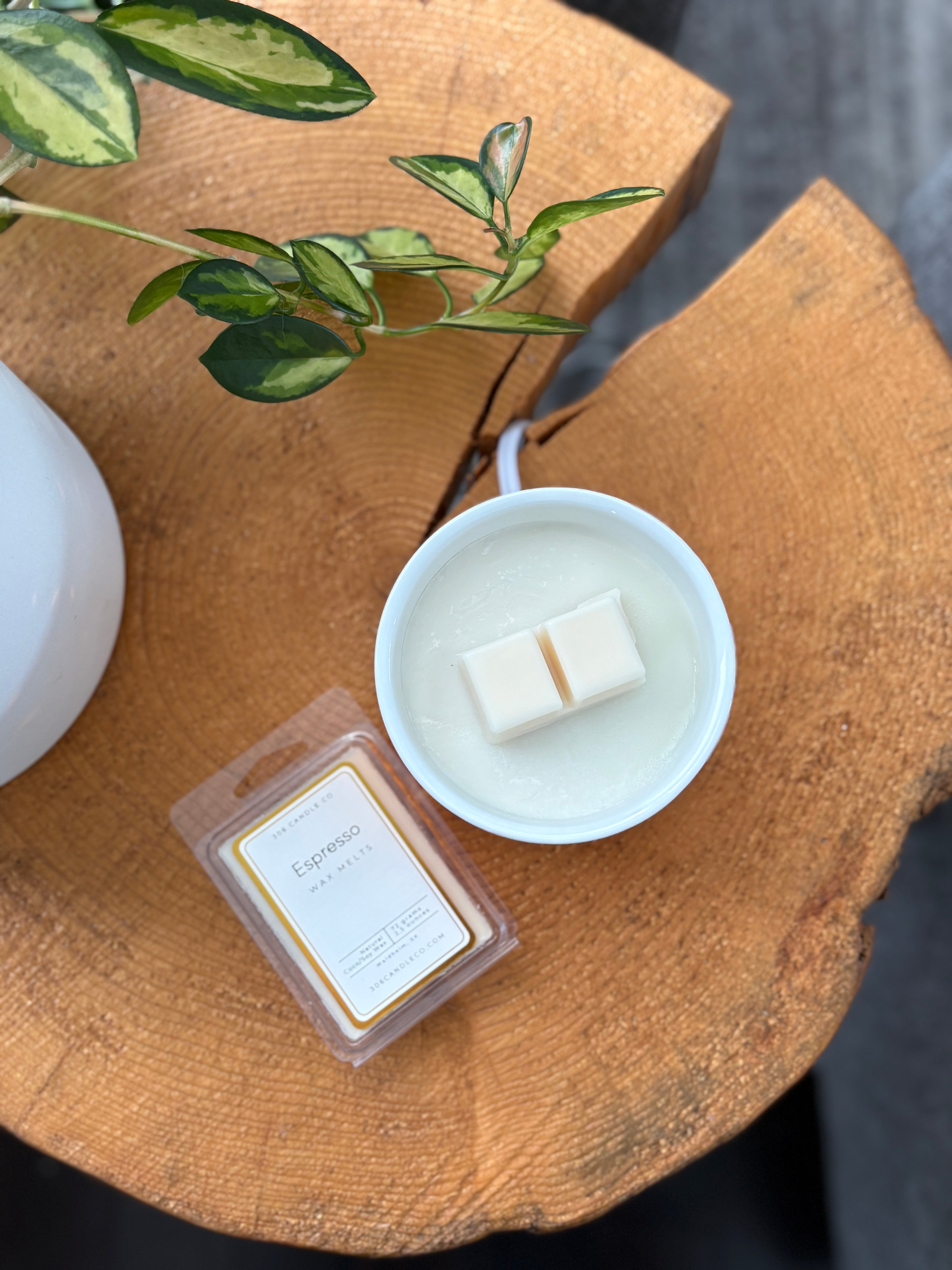 Espresso Wax Melts - coconut soy wax, clean burning, coffee scent, made in Canada