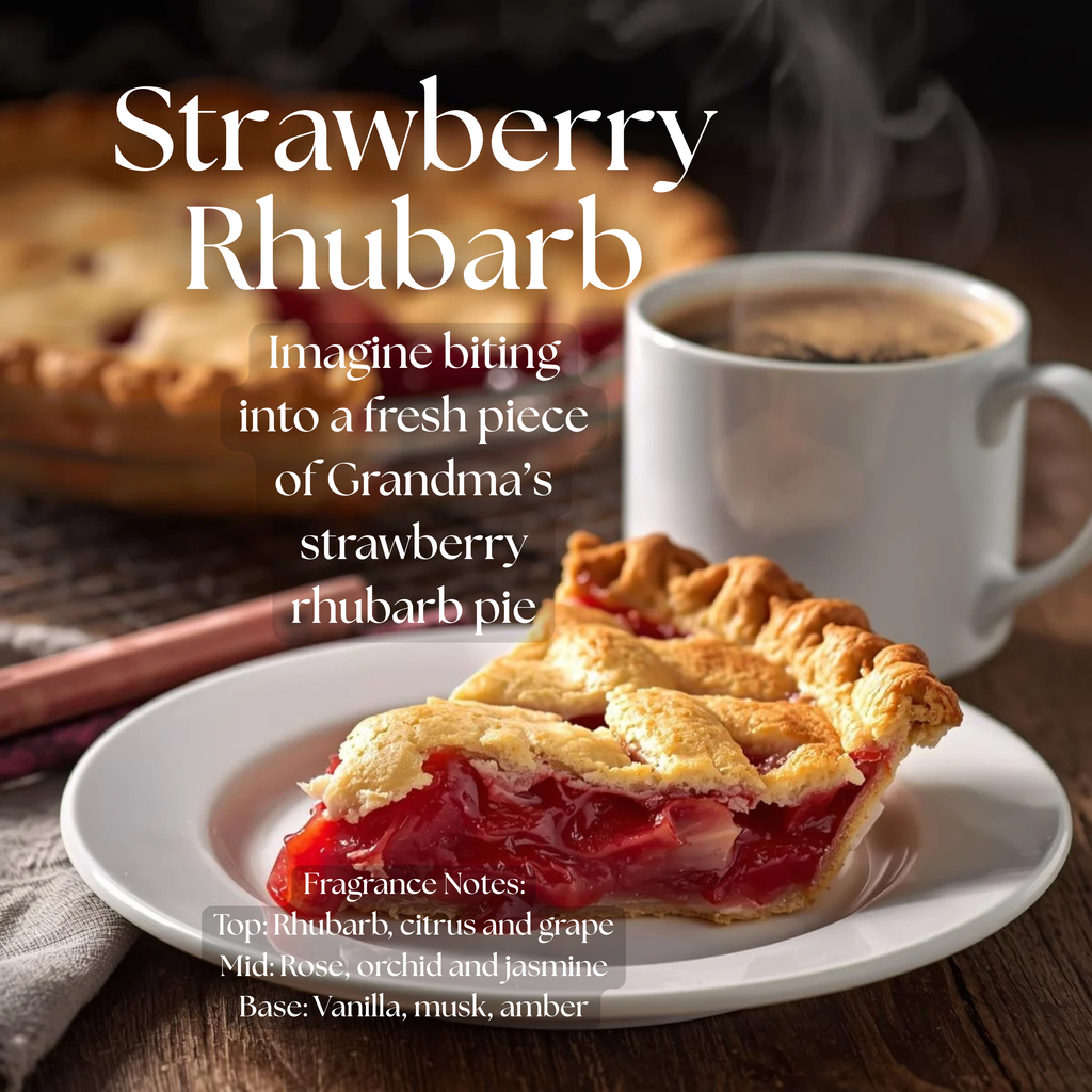 Strawberry Rhubarb Red Gloss Candle