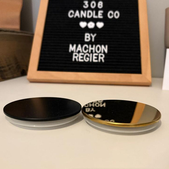 Lid for wood wick candle